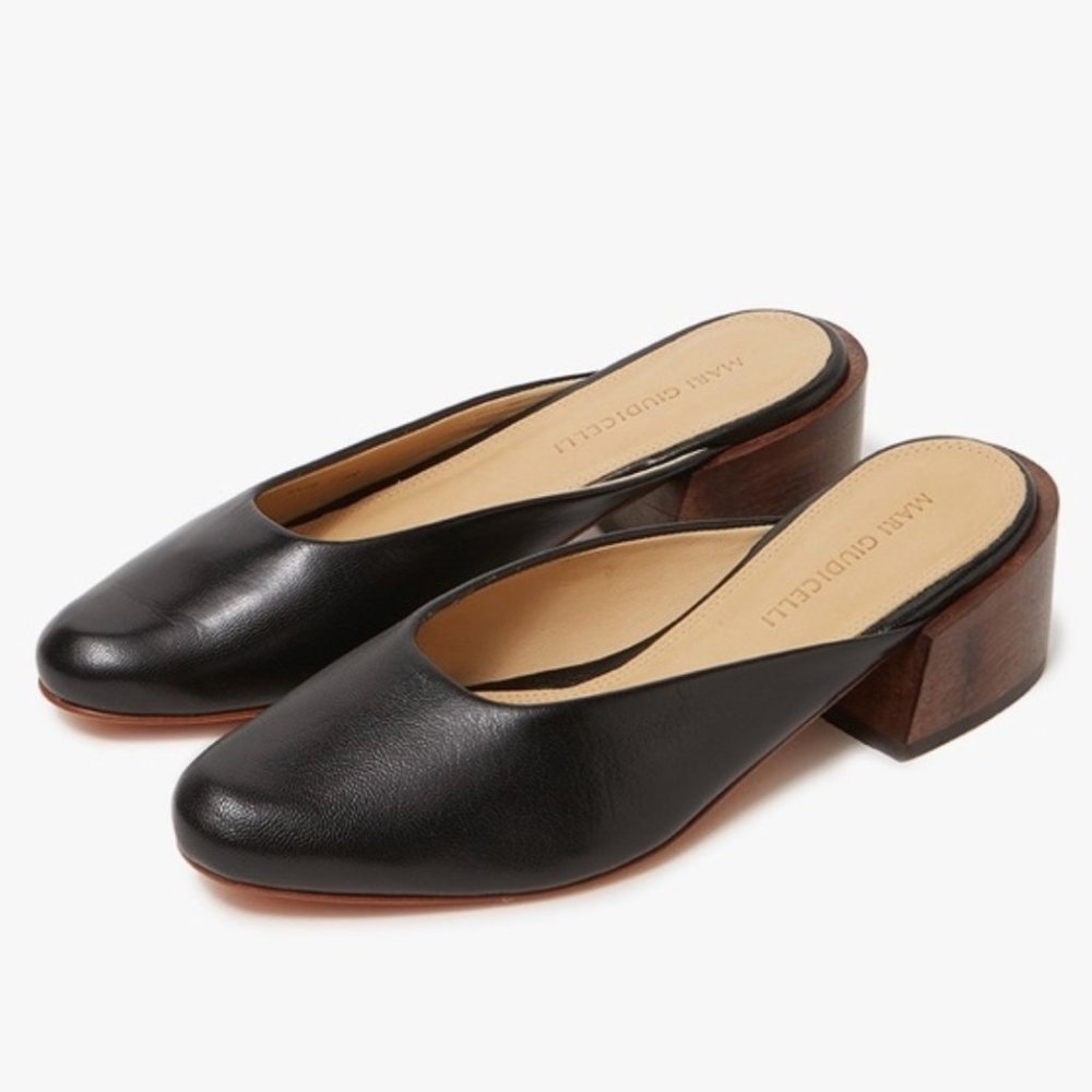 Mari Guidicelli Leblon Mule - Black Leather